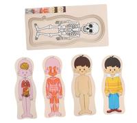 UPKOCH 1set Puzzle Educativo Legno Multistrato Per Ragazzo Ragazza Gioco Didattico Sull Anatomia Umana Con Parti Del Corpo Per Ragazzi e Ragazze Giocattolo Per Sviluppo Del Ragionamento