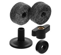 UPKOCH 1set Set Supporto Per Piatto Rullante Maniche Dei Piatti Per Batteria Feltrini Per Piatti Della Batteria Manicotti Del Supporto Dei Piatti Accessori Per Piatti Feltro Black