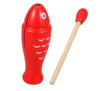 UPKOCH 1set Strumento Musicale Percussivo Legno Forma Di Pesce Per Guiro Per Design Sicuro e Leggero Strumento Didattico Per Insegnare Ritmo Base