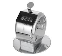 UPKOCH 2 Contatore Meccanico Metallo con Base Stabile Strumento per Statistiche Insegnamento e Fitness Facile Usare Design e Conveniente