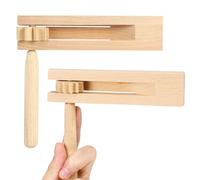 UPKOCH 2 Educativo Legno Ratchet Pz Strumento Musicale per Stimola Sviluppo Sensoriale e Genitore Ottimo per Attività Didattiche e Senso Del Ritmo