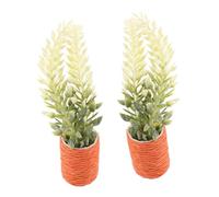 UPKOCH 2 Miniature Potted Plants Mini House Decoration With Gradient Maple Leaf Bonsai Model Compact Lightweight Design For DIY Miniature Garden And Tiny House Desktop Decor