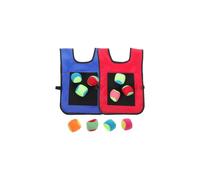 UPKOCH 2-Pack Sticky Vests Throwing Game Set with 2 Vests and 10 Hook & Loop Balls for Indoor Outdoor Kids Fun Sports