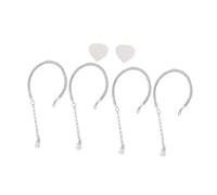 UPKOCH 2 paia Cinturini per Tacchi Alti con Pietre Luccicanti e Perle Cinturini alla Caviglia Regolabili Antiscivolo e Anti-allentamento Fascette Staccabili per Scarpe Donna Elegante e