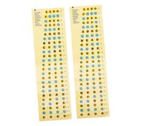 UPKOCH 2 Pezzi Adesivi per Tastiera Basso Etichette Scale Pratiche per Fretboard Facili da e Rimuovere Accessori per Praticare La