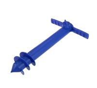 UPKOCH 2 Pezzi Ancora per Ombrellone da Spiaggia Trivella, Plastica Blu | Leggera e Rapida da Montare, per Sabbia, Campeggio, Canne da Pesca, Supporto Compatibile