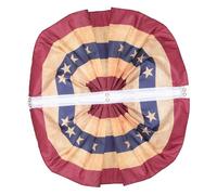 UPKOCH 2 pezzi Bandiere Patriottiche Pieghettate Fan per Decorazioni per Ed Esterni Realizzate Resistente Design per Festeggiare Usa