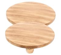 UPKOCH 2 Pezzi Base per Vaso da Fiori in Legno Piedistallo Rustico Fioriera a Trogolo Arredamento per La Casa Fioriere Pianta della Casa Base Portavaso Vaso Alto di Legno