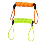 UPKOCH 2 pezzi Cavo Lucchetto Antifurto Moto in Acciaio Rivestito PVC Bloccadisco Sicurezza Alta Resistenza Adatto Vari Tipi di Motociclette Design Visibile per Protezione