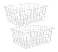 UPKOCH 2 Pezzi Congelatore Cesto Di Immagazzinaggio Filo Cesto Di Immagazzinaggio Scaffale Portapranzo Organizzazione Congelatore Organizzatore Vasche Contenitori Di Stoccaggio Per