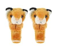 UPKOCH 2 pezzi di braccialetto di peluche a forma di tigre con bottone a pressione, animale di peluche, braccialetto soffice che gli animali, per bomboniere per feste a tema zoo, regali di Natale,
