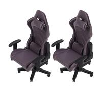 UPKOCH 2 pezzi di mobili da gioco in miniatura: set di accessori per casa delle bambole in scala 1:12 - sedia da studio per simulazione, decorazione per casa in miniatura - forniture per artigianato