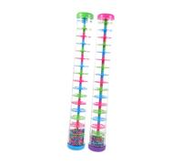 UPKOCH 2 Pezzi Rain Stick per Giocattolo Musicale Sensoriale in Plastica Strumento Percussione Spirale Resistente per Esplorazione Acustica e Apprendimento Cognitivo