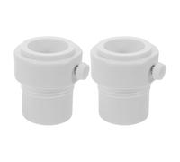 UPKOCH 2 Pezzi Riduttore stabilizzatore per palo ombrellone: Supporto Adattatore per Manicotto Piscina - Palo ombrellone Piscina - Previene oscillazioni Bianco