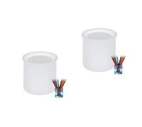 UPKOCH 2 Pezzi Stampo in Silicone per Portapenne Fai da Te, Bianco,