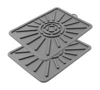 UPKOCH 2 Pezzi Tappetino da Cucina in Silicone tappettino Padella Cuscinetto Tappetino per ripiano Laterale griglia Accessorio di Cottura Tappetino da Forno per Torte