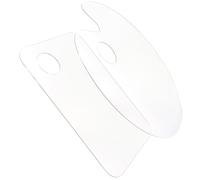 UPKOCH 2 Pezzi Tavolozza per Dipingere Rotonda in Acrilico Trasparente | Portatile e Riutilizzabile, Facile da Pulire e Riporre, Vassoio per Pigmenti per Olio e Acquerello