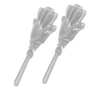 UPKOCH 2 Pz Batti Le Produttore Di Rumore Esultante Produttori Di Rumore Per Eventi Sportivi Batacchi Rumorosi Batacchio Riutilizzabile Decorazioni Di Carnevale Plastica Silver
