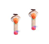 UPKOCH 2 Pz in Sib Giocattoli Per Bambini Con Impugnatura a Mano Attività Infantile Bambina Giocattolo Neonato Cartone Animato Bambino Peluche Culla