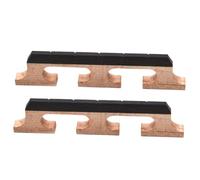 UPKOCH 2 Pz Ponte Di Tortora Utile Ponte Per Banjo Parti Del Banjo Sostituzione Ponte Banjo Forniture Per Banjo Ponte Regolabile Per Banjo Sella Del Ponte Del Banjo Di Legno Light Brown