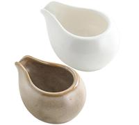UPKOCH 2 Pz Tazza Da Latte in Ceramica Bricco Per Latte Distributore Di Latte Per Caffè Da Casa Bicchierini in Cucina Piccola Brocca Di Sugo Bricco Per La Crema Tazza Di Caffè Mini