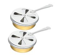 UPKOCH 2 Set Bruciatore Portatile Inossidabile con Contenitore per Facile Trasportare per Escursioni e
