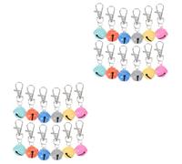 UPKOCH 2 Set Campana Del Collare Dell'animale Domestico Fascino Rosa Xx Con Campane Per Collare Di Gatto Artigianali Campanelli Per Collare Per Cani Da Compagnia Colore Casuale 12 Pezzi*2