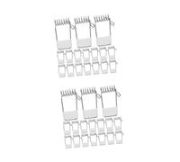 UPKOCH 2 Set Di Clip A Molla Per Faretti A Soffitto Con Pannello Led Ad Alta Durezza Con Attacco A Molla Fisso A Cerchio Per Tubo Lampada Led 1e104 Argento 30 Pezzi*2
