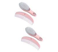 UPKOCH 2 Set Di Spazzola Per E Pettine Per Neonati Set Di Spazzola Per Neonati Pettine Massaggiante Morbido E Statico Favorisce La Circolazione Sicuro Per Il Cuoio Capelluto Del Bambino.