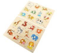 UPKOCH 2 set Puzzle in Legno con Pomelli per Animali Educativi Gioco Montessori per Coordinazione Mano-occhio e Sviluppo Cognitivo Adatto Bimbi e Bimbe Piccoli