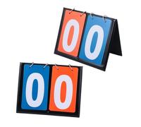 UPKOCH 2 Tabellone Segnapunti Basket Portatile con Flip Manuale Doppio per Partite Competitive Scuole e Tornei Professionali