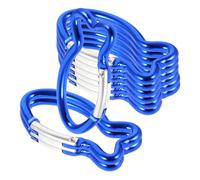 UPKOCH 20 mini moschettoni a forma di pesce con gancio a molla, accessori per arrampicata all'aperto, moschettone portachiavi per campeggio ed escursionismo