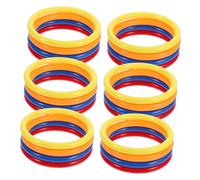 UPKOCH 24 in Plastica Colorati Toss Rings per Esterni e Attività Psicomotricità e Coordinazione per Feste e Colore Casuale