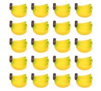 UPKOCH 24 Pezzi banana simulata mini frutta finta Banana giocattolo per Accessori in miniatura delle bambole giocattolo da cucina per casa delle bambole cibo finto resina Giallo