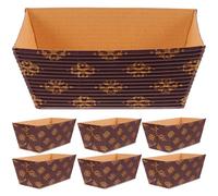 UPKOCH 25 stampi in carta kraft resistente al calore, per pane, snack e dessert, impilabili, 9,5 x 5 x 4 cm