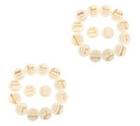 UPKOCH 28pezzi Wooden Monthly Cards Double-sided Newborn Photo Props for Capturing Special Moments for Showers and First Year Memories