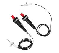 UPKOCH 2pezzi Accendigas da Incasso Pulsante Accensione Rapida e Sicura per a Gas e Barbecue Parti di Ricambio Resistenti in ABS e Metallo per Cucina e Campeggio