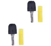 UPKOCH 2pezzi Drill Chuck Metal Senza Chiave Per Trapano Elettrico Con Manico Quadrato Adattatore Pratico Per Foratura Percussiva Facile Blocco e Rilascio Include Mandrino e Manico