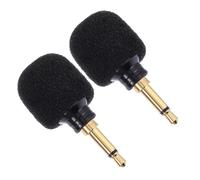 UPKOCH 2pezzi Microfono per Streaming Live Microfono per Casa per Cantare in Diretta per Laptop Design in Linea Morbido e Confortevole Testina in Spugna Dimensioni Ridotte e Compatte