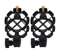 UPKOCH 2pezzi Supporto Per Microfono Antiurto Con Isolamento Vibrazioni Adattatore Per Microfoni Condensatore Leggero e Portatile Per Registrazione e Streaming Live