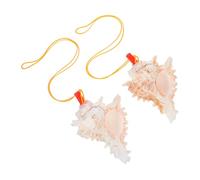 UPKOCH 2pezzi Tromba Da Esplorazione Trombettieri Per Feste Strumento Per Suonare Corno Tromba Giocattolo Per Ragazza Naturale Fischietto Per Decorazione Della Casa Regalo Per Occasioni f