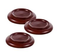 UPKOCH 3 Pezzi coperture per pedali tappi antiscivolo pianoforte protezione pavimento pianoforte Piano non slip foot pad pastiglie per rotelle per pianoforte POIREST CASTER Di legno Brown