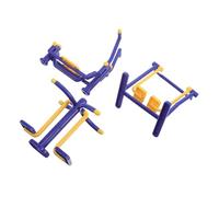 UPKOCH 3 Pezzi Di Attrezzatura Da Palestra In Miniatura Per Casa Delle Bambole - Mini Set Di Attrezzature Per Il Fitness In Miniatura Di Palestra Mini Parco Giochi