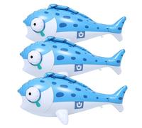 UPKOCH 3 pezzi di giocattolo gonfiabile a forma di pesce per bambini: giocattolo gonfiabile per piscina per divertimento in acqua - decorazioni per feste a tema animali dell'oceano - articoli per