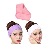 UPKOCH 3 Pezzi Fascia Chioma Spa Viso con Nastro, Tessuto Spugna Elastico | Make Up e Routine Viso, Tiene i Chioma Lontani dal Volto, Comoda per Frangia e Lunghe Ciocche