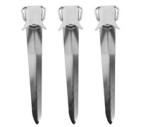 UPKOCH 3 Pezzi Supporto Portacanna da Pesca in Acciaio Inox 3 Pezzi Picchetto da Terra Pieghevole, Portacanna Portatile Stabile per Pesca All’aperto e Uso su Spiaggia