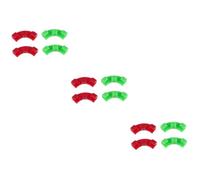 UPKOCH 3 Set Piegatrice di Piante Clip per Le Piante Clip di Supporto per Piante Branch Bender Clip di Germoglio Piante Interne Rosso Gomma Morbida 4 Pezzi * 3