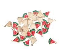 UPKOCH 30 Ciondoli Mini Anguria in Lega Smaltata Orecchini Pendenti e Portachiavi a Forma di Fetta di Anguria Accessori Creativi per Gioielli Fai da Te e Bomboniere per Occasioni