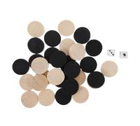 UPKOCH 30 Pezzi Accessori Per Scacchi Colorato Dama Di Scacchi Jumbo Di Grandi Dimensioni Rosso Liscio Correttore Signora Magnetico Patatine Marrone Sostituzione Piccolo Di Legno