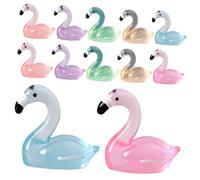 UPKOCH 30 pezzi Mini Fenicotteri Luminosi in per Micro Decorazioni da Statuine Realistiche per Vasi e Esterni
